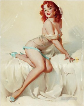 Pin up Painting - darlene bedside manner 1958 pin up